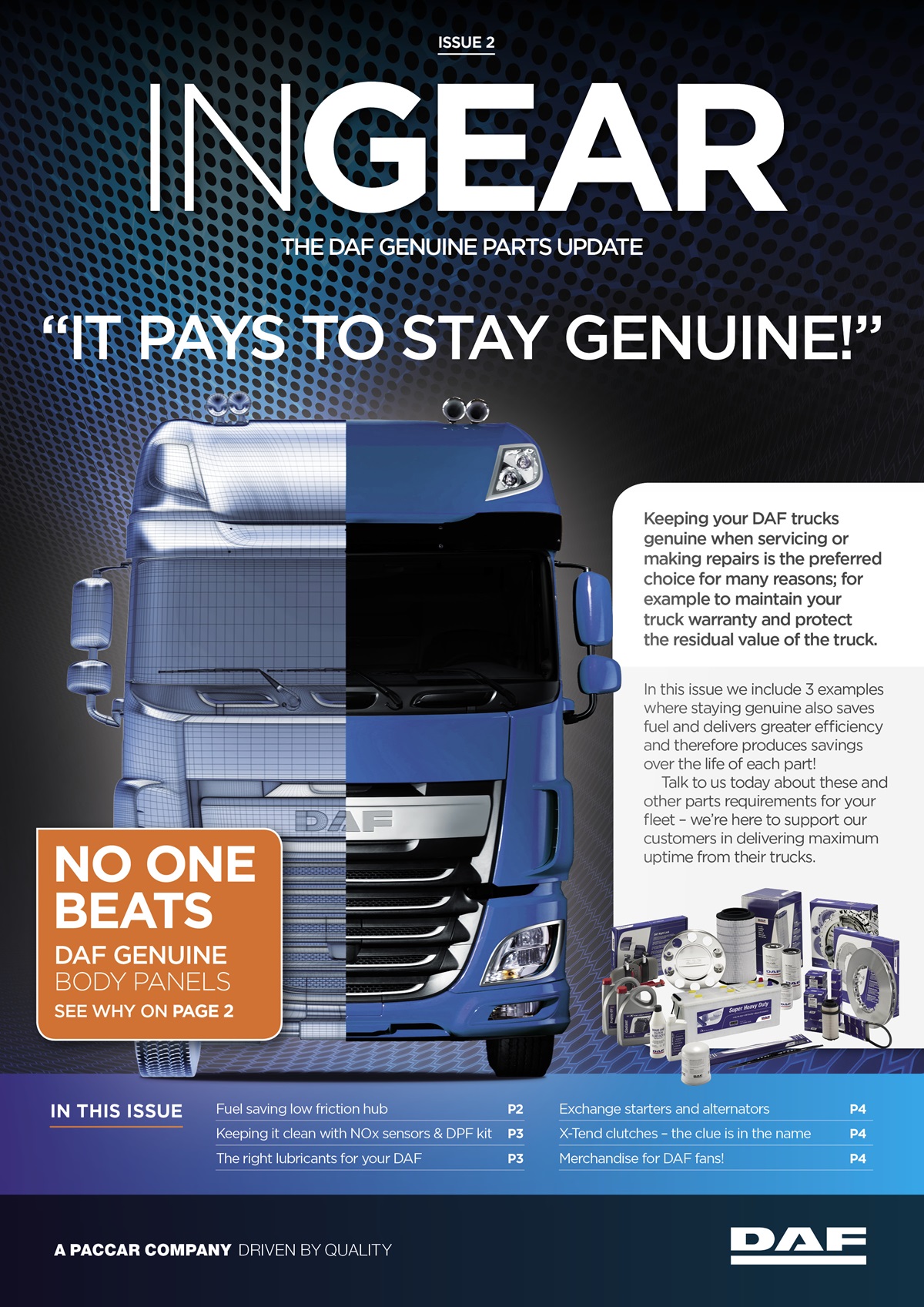 New Complete hub kit underlines why it pays to stay DAF genuine