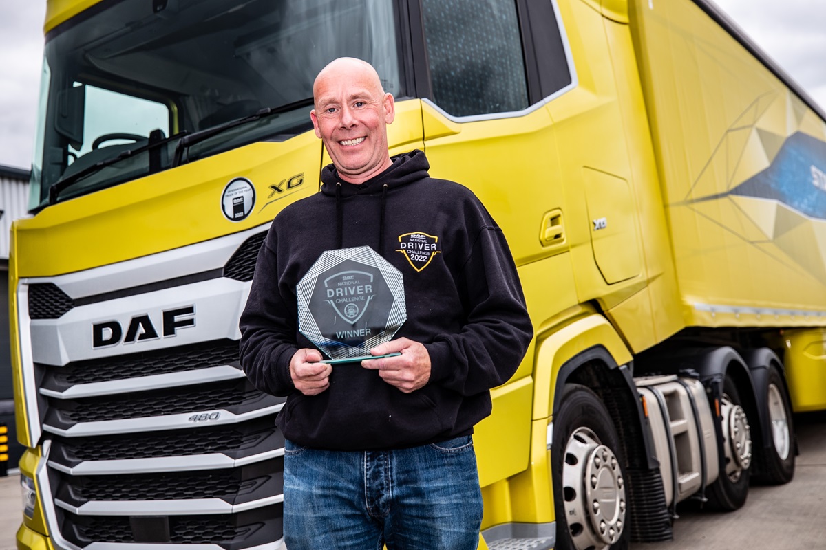 DAF UK Driver Challenge 22 winner Colin Court
