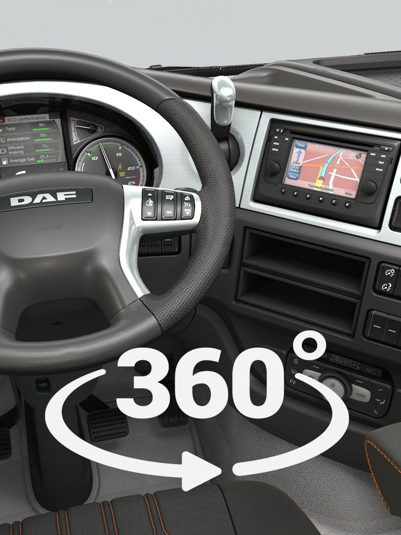 DAF XF Interior- DAF Trucks Ltd, United Kingdom