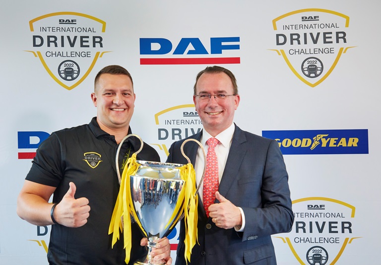 Gábor Szabados from Hungary wins International DAF Driver Challenge ...