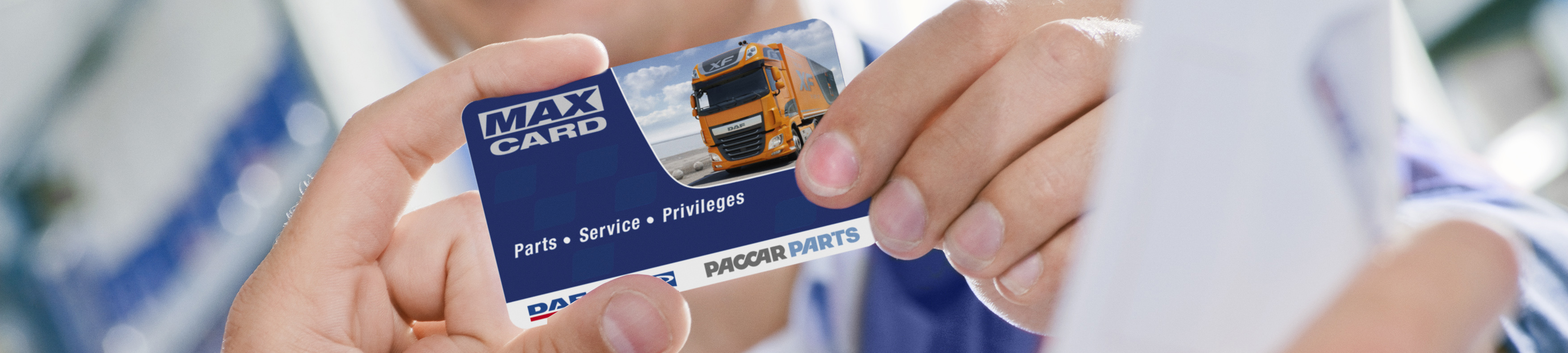 Max card- DAF Trucks Ltd, United Kingdom